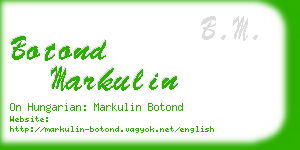 botond markulin business card